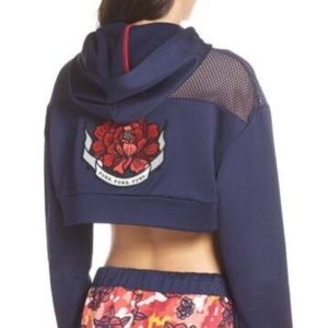 Puma Flourish Crop Hooded Sweatshirt-Medium